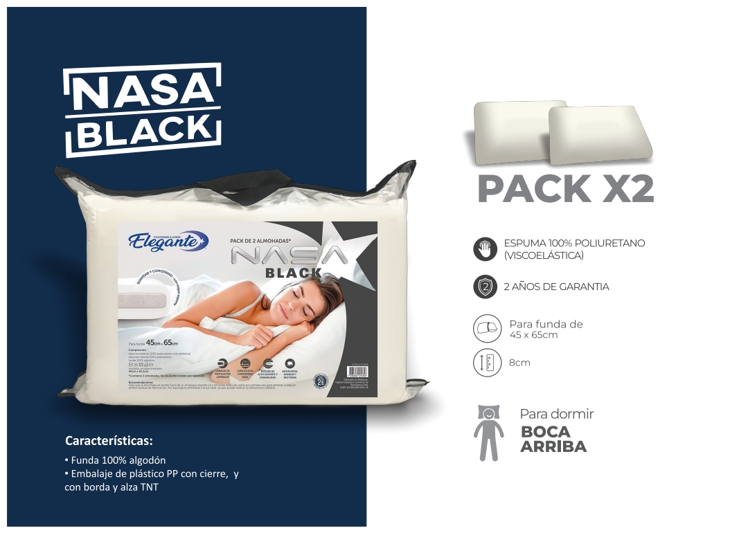 ALMOHADA NASA BLACK - Image 2