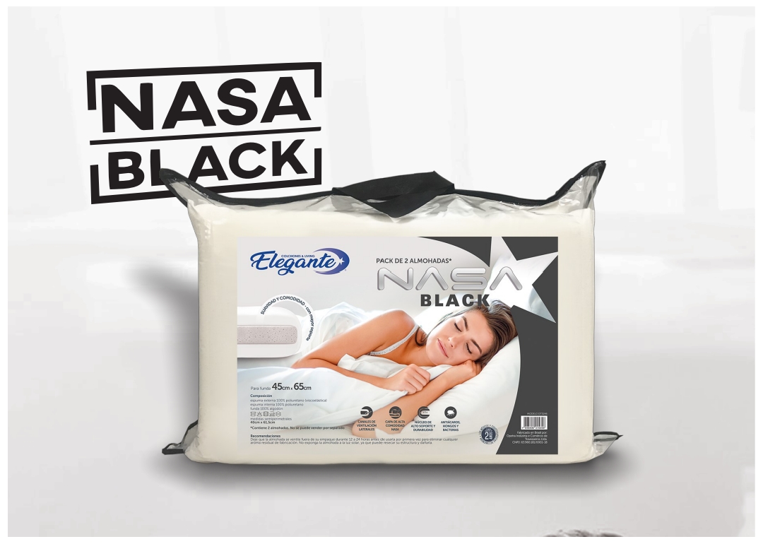 ALMOHADA NASA BLACK