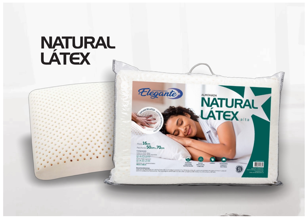 ALMOHADA NATURAL LATEX